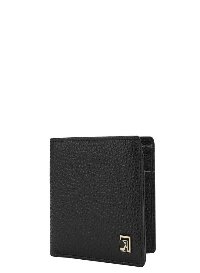 Da Milano RFID Protected Leather Wallet for Men with Card Slot - Black - Image 2